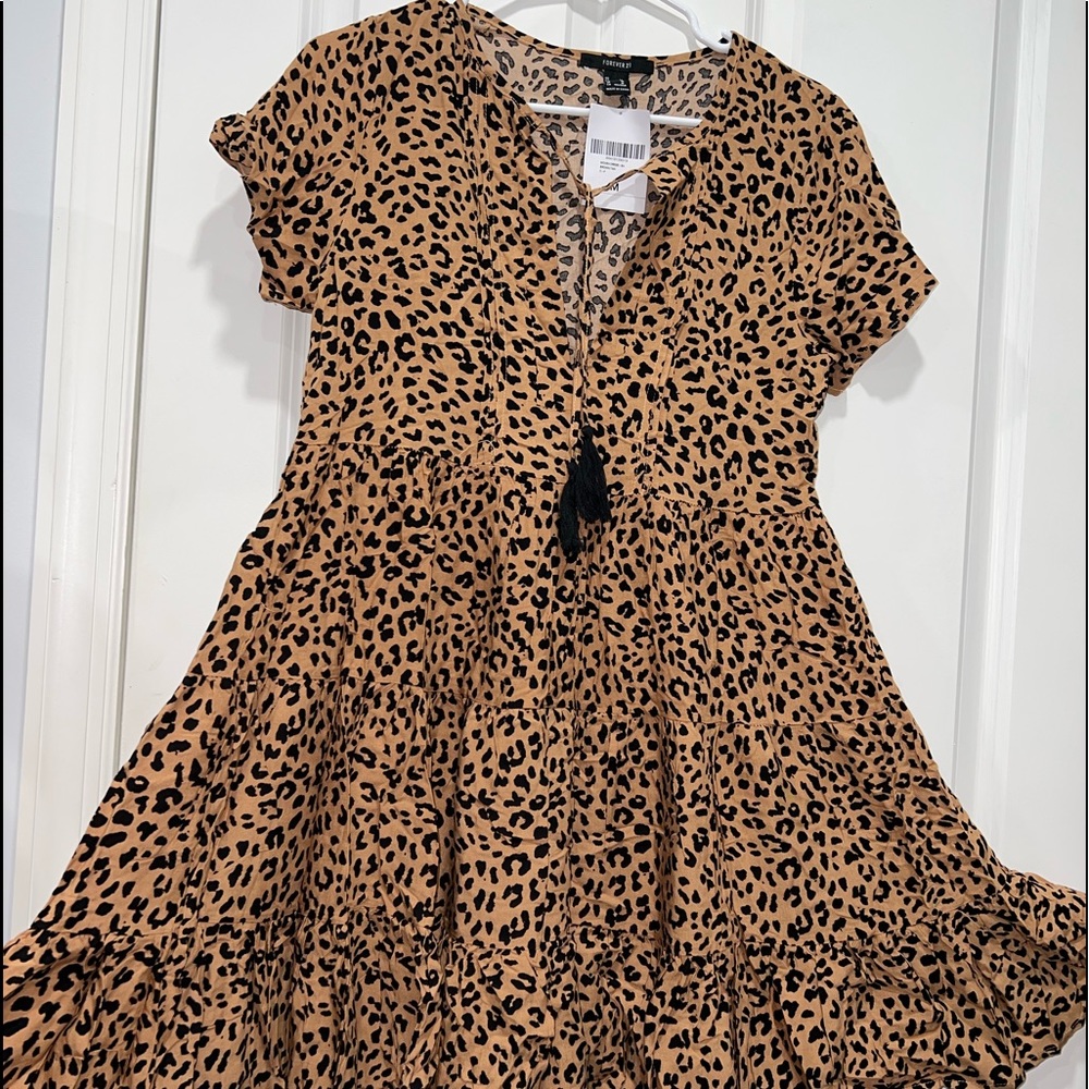 Forever 21 animal print dress